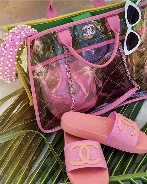 chanel pink beach bag|pink chanel bag cheap.